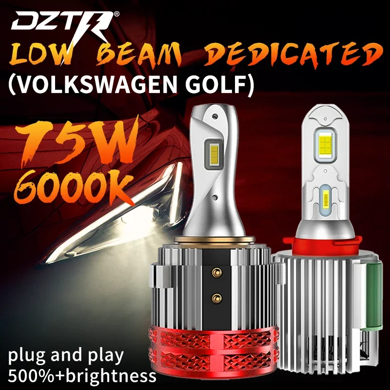 

Светодиодные лампы H7/H15 для фар Golf 6 MK3 MK7, Canbus, ближний/дальний свет, галогенные лампы для Mercedes, VW Passat, Tiguan