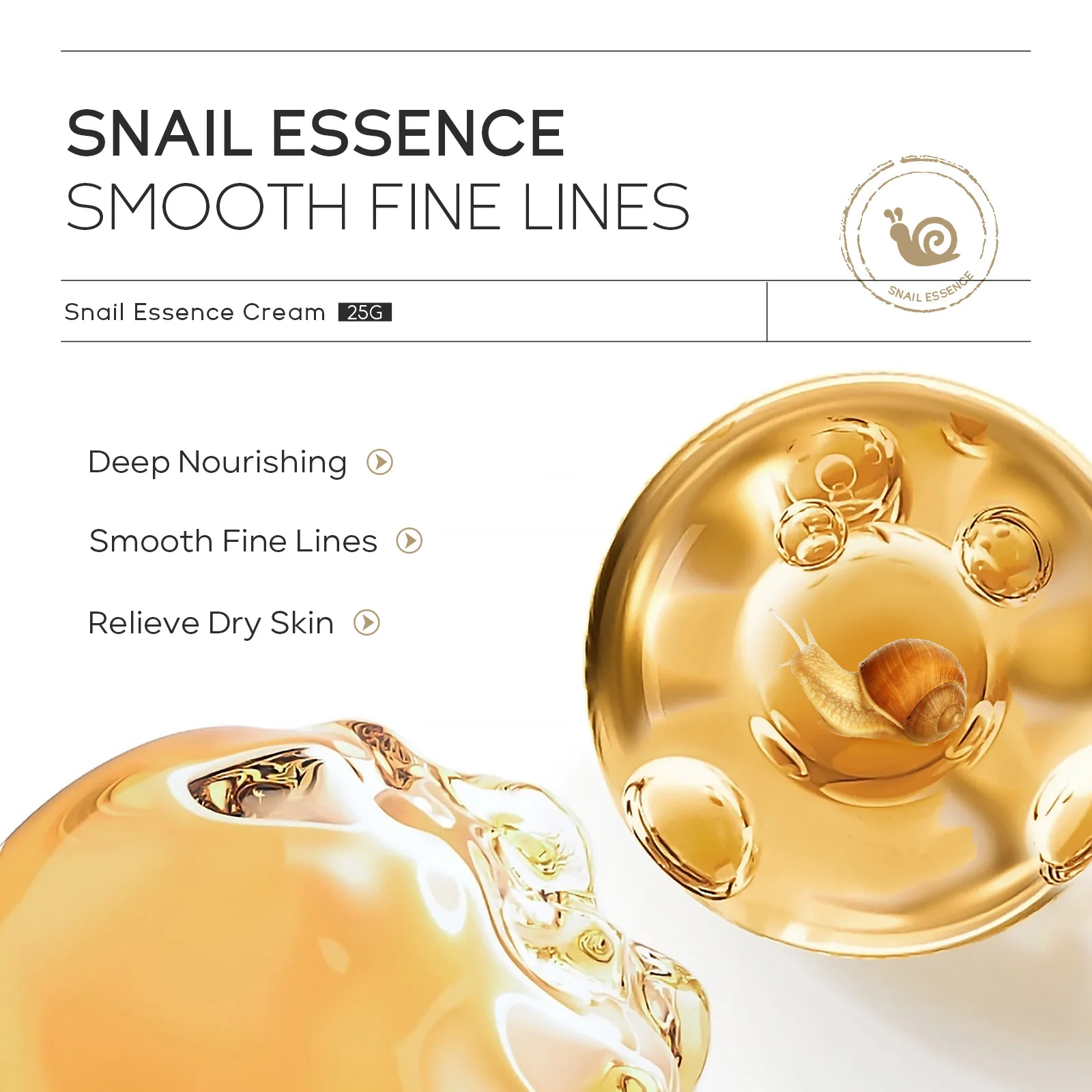 LAIKOU Snail Face Cream Hyaluronic Acid Moisturizer Reduce Wrinkle Cream Collagen Nourishing Serum Day Cream for Face