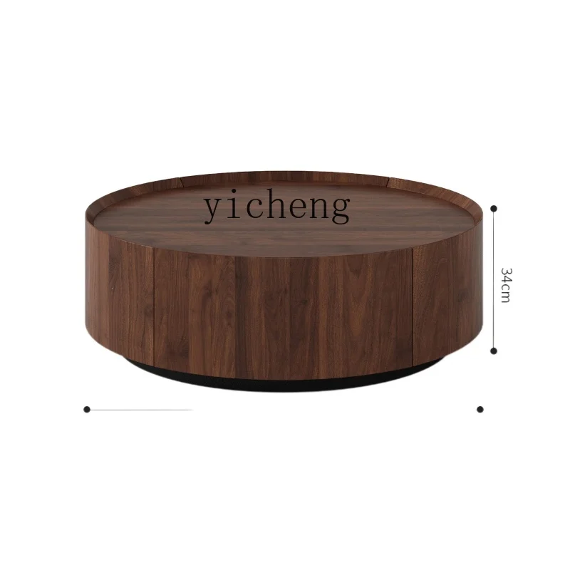 

YY Nordic round Tea Table Light Luxury Small Apartment Living Room round Tea Table Simple Tea Table