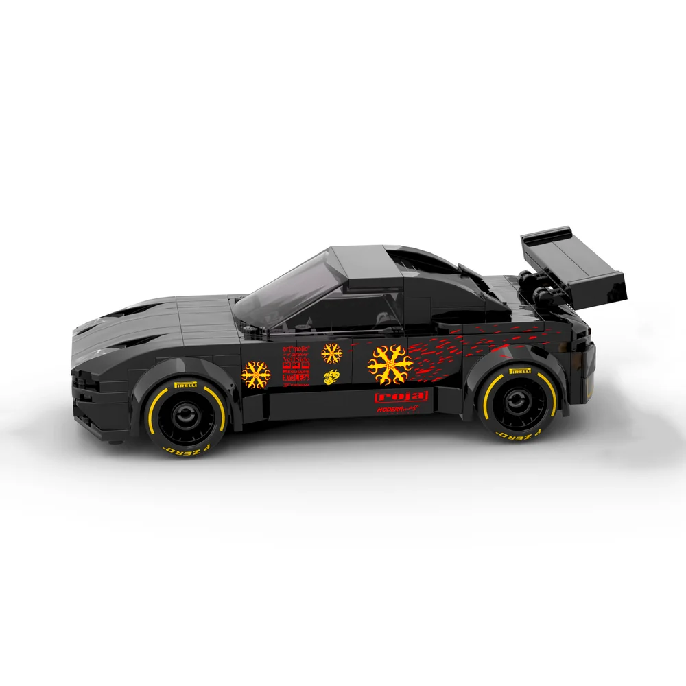 

256PCS MOC Champions series johnny tran S2000 Building Blocks sports car DIY Assembly Model toy brick Children's birthday gifts