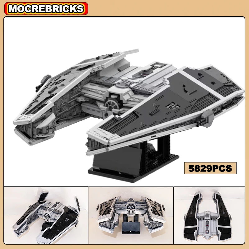 

Star Movie Collection Building Blocks MOC UCS Fury Interceptor Space Fighter DIY Assembly Model Technology Bricks Toy XMAS Gift