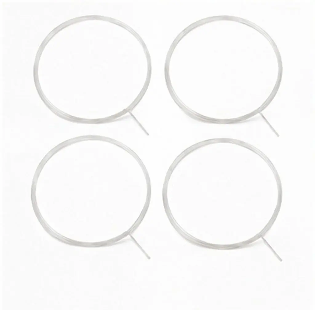 4Pcs Nylon Strings Ukulele Replacement Set Strong Resilient Non-Slip Stable Pitch Clear Resonant Sound for All Ukulele Types