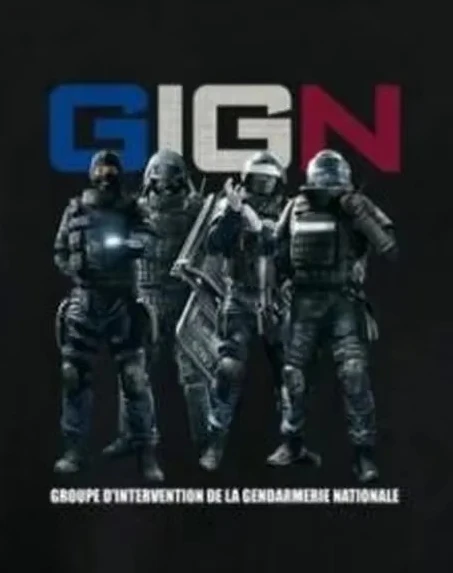 

French National Gendarmerie Intervention Group GIGN Elite Forces T-Shirt 100% Cotton O-Neck Short Sleeve Casual Mens T-shirt