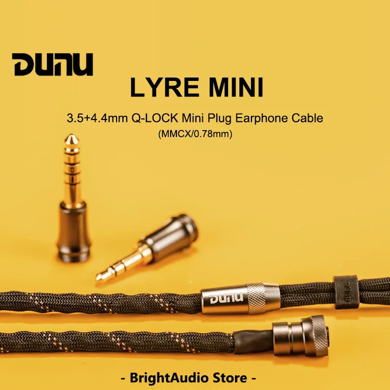 Кабель DUNU LYRE для миниатюрных наушников, 240 нитей, высокочистый, OCC, медный провод MMCX/0,78 мм, соединитель для Moondrop / FIIO / SAHNLING