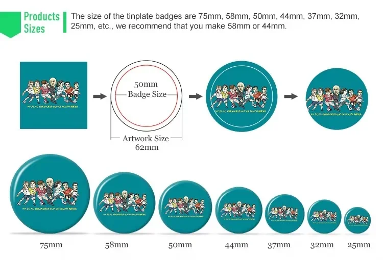 10 pcs Round Picture Custom Brooch Creative Glass Cabochon Breastpin Photo Custom Brooch Glass Badge Gifts for Friends, Family