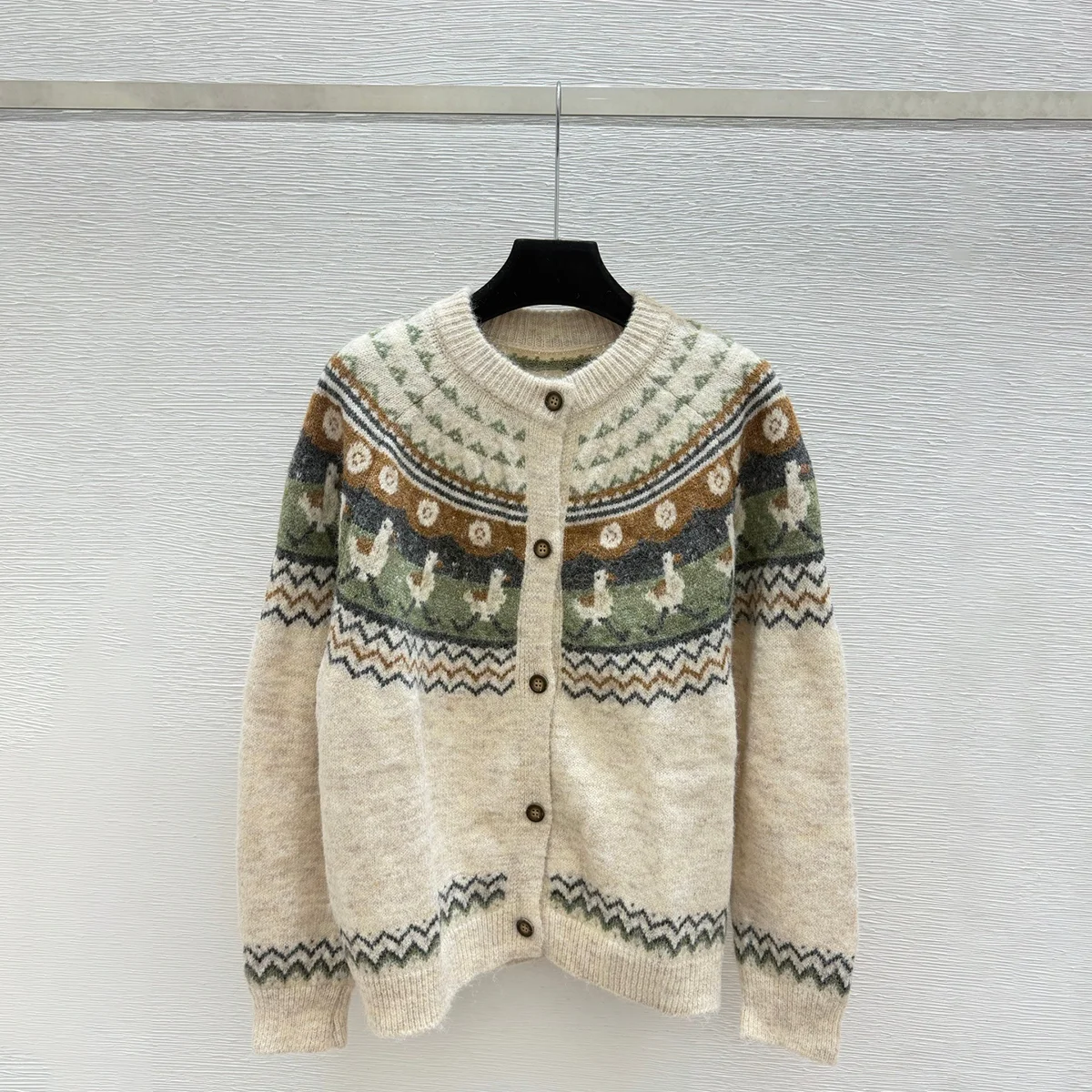2026 high-quality women's autumn and winter atmosphere Fel Island cardigan261010191