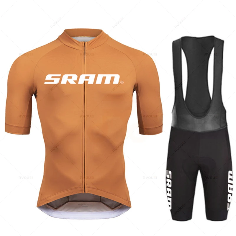 2023 Sram Radfahren Jersey Sets Sommer Kurzarm Fahrrad Atmungsaktive herren MTB Fahrrad Kleidung Maillot Ropa Ciclismo Uniform Anzug 4