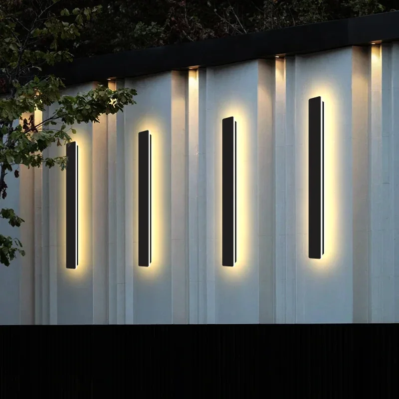 Applique Murale LED Imperméable Conforme à la Norme IP67, Éclairage d'Extérieur Simple, Idéal pour un Jardin, une Clôture, une Chambre à Coucher ou un Couloir