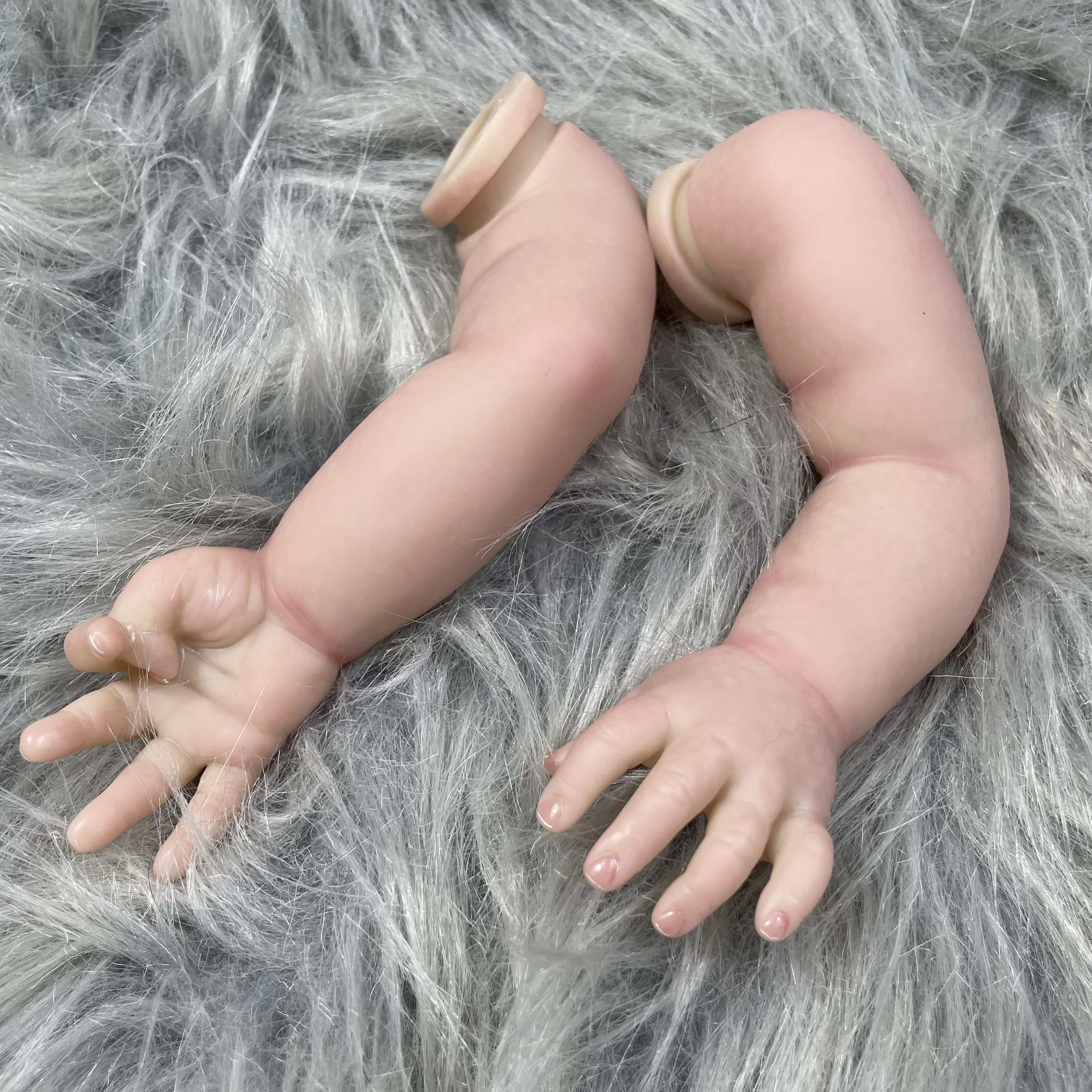 20inch Already Painted Reborn Doll Parts August Sleeping Baby 3D Painting with Visible Veins Cloth Body Included