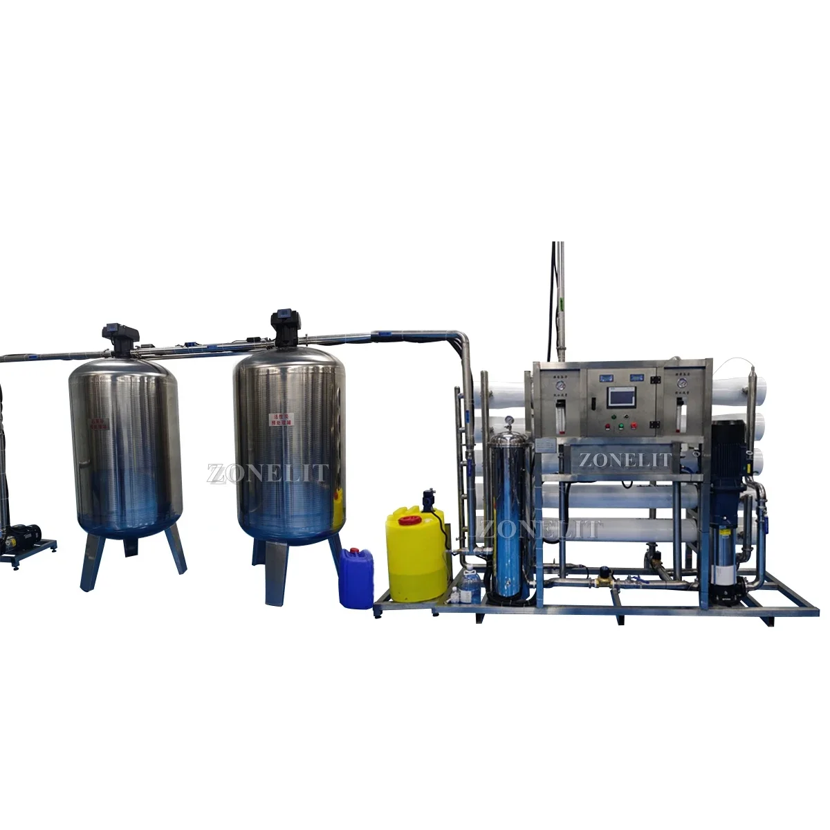 2000lph Drinking Water Reverse Osmosis Water Filter System RO Purified Water Machine