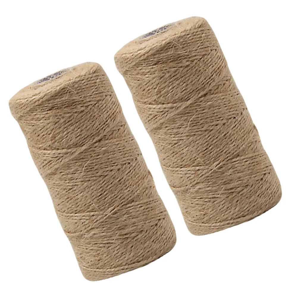 2 Rolls High Quality Christmas Handmade Jute Rope Twine Gift Wrapping Recycling for Crafts