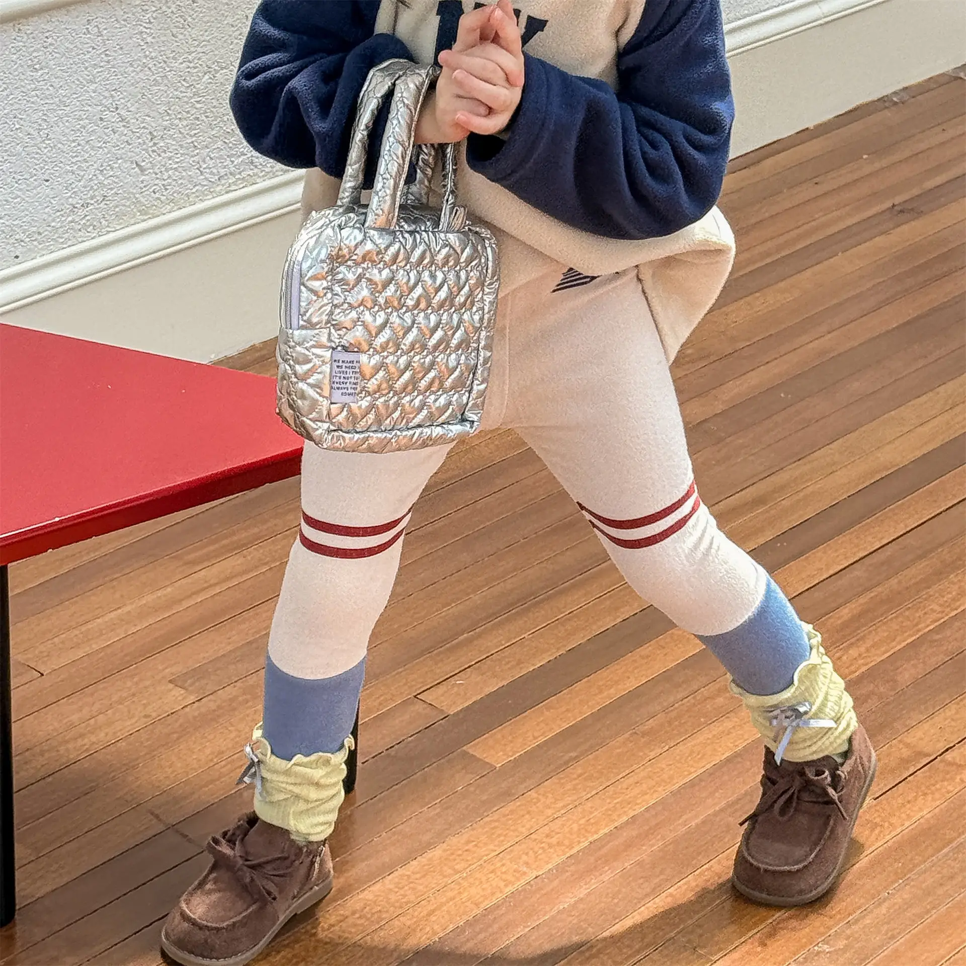 

2025 Winter New Children Fleece Leggings Cotton Girls Plus Velvet Thick Warm Trousers Baby Elastic Pants Kids Casual Pants