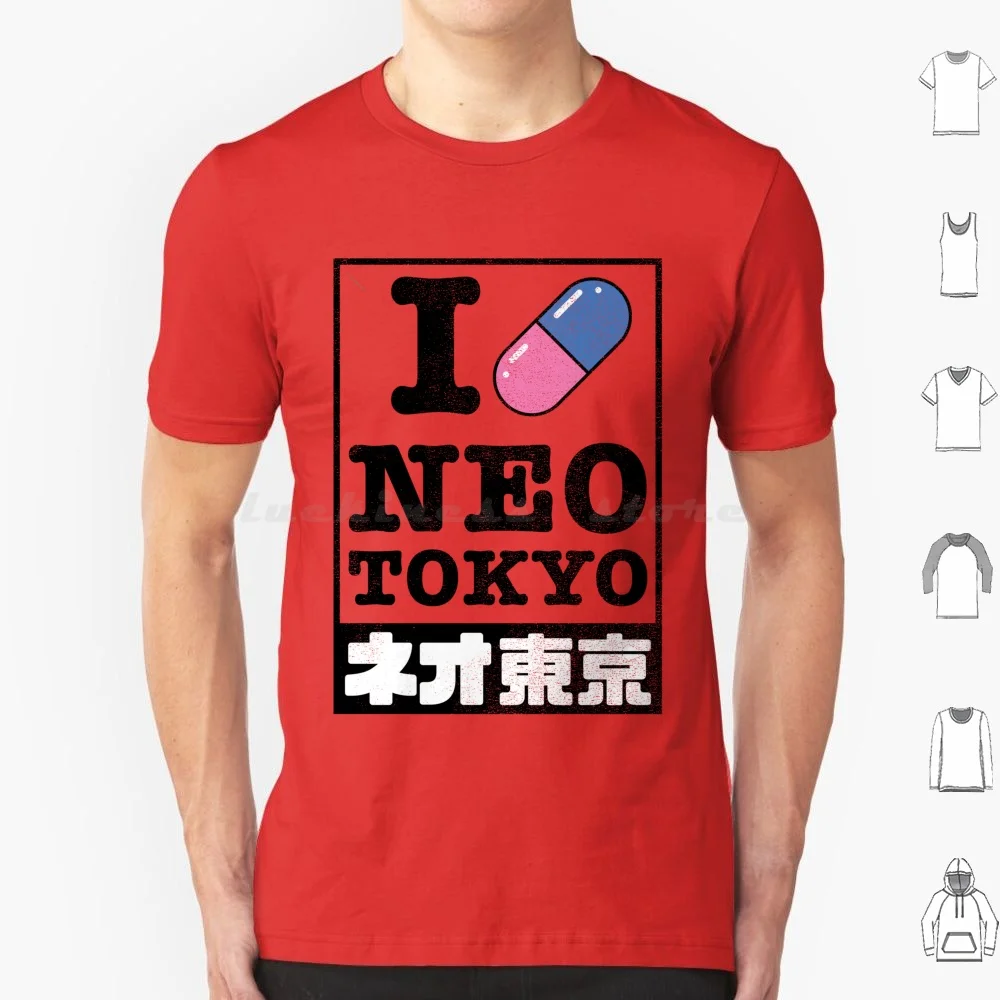 I Love Neo Tokyo T Shirt Cotton Men Women DIY Print Akira Kaneda Tetsuo Anime Japan Japanese Manga Animation Tokyo Neo Tokyo