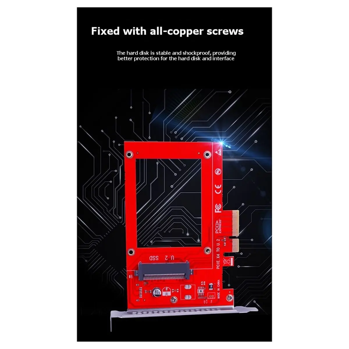 Promotion PCI-E to U.2 Adapter Card, U2 Converter Card, SFF8639 to PCIE X4 SSD Expansion Card Hard Drive Convert Card