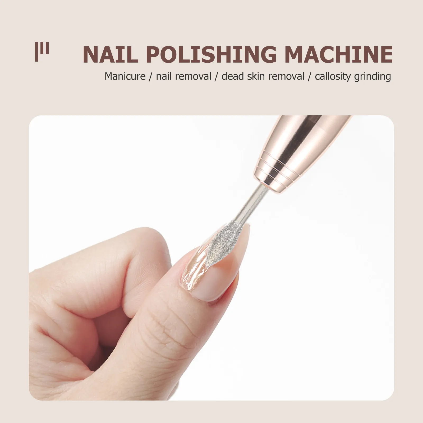 1Set Electric Nail Drill Manicure Kit Stable High Speed Nail File Polishing Machine Lightweight Quiet Design with Speed Control