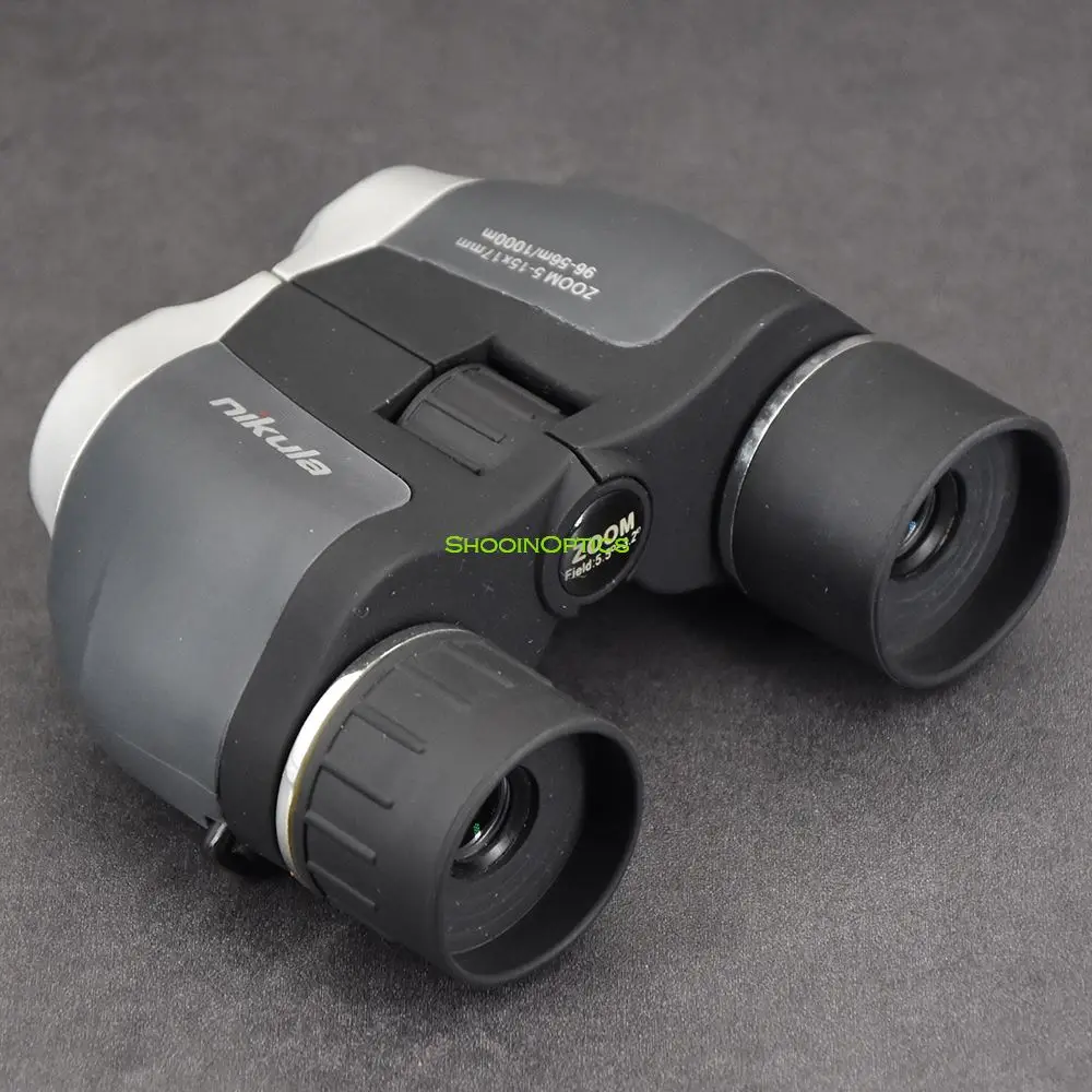 Shooin Optics 5-15x17mm Zoom Paul Prism Outdoor Golf Lornetka myśliwska Teleskop M8719