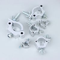 1Pcs Aluminum Alloy Stage Lights Truss Clamp Clip Bracket Quick Release DJ Light Clamps 18-21mm 38-52mm Silver Lamp Hanger Hooks