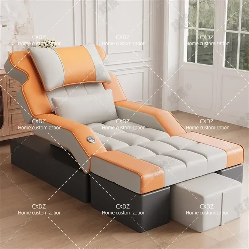 Electric Foot Massage Sofa Recliner with Foot Bath Function Comfortable Lounge Chair for Home Spa Relaxation and Ear Cleaning