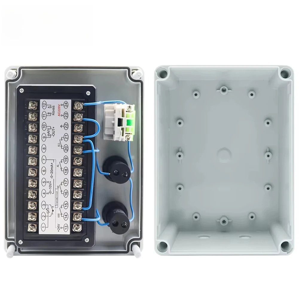 4-20mA Waterproof Integral Level Transmitter Controller Input Liquid Oil Water Level Sensor Controller Float Switch Mount Box