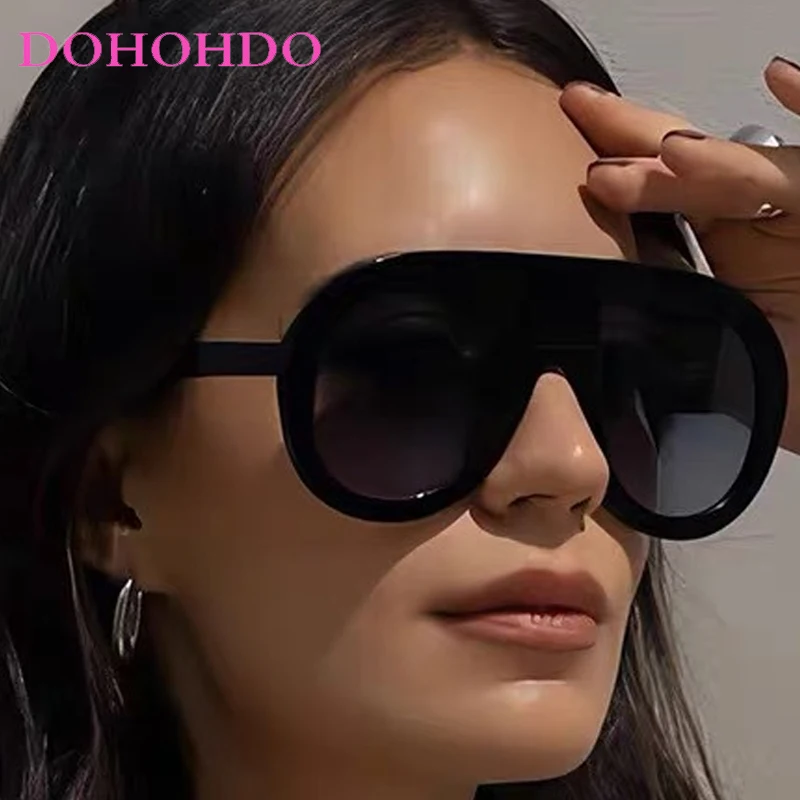 

Fashion Luxury Designer Punk One-Piece Women Sunglasses Vintage Big Frame Men Sunglass Outdoor Sports Female Shades Lentes UV400