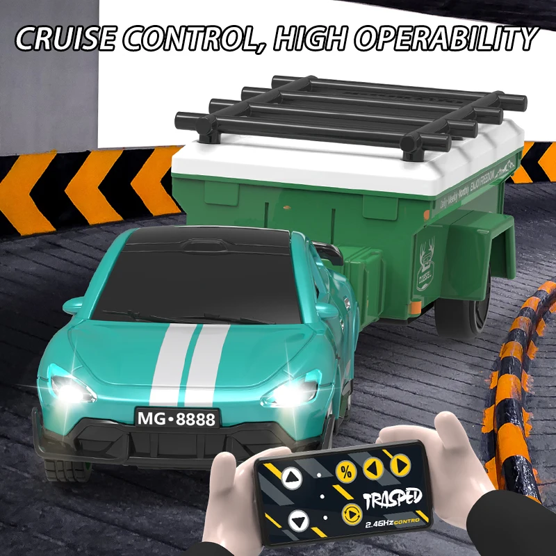 Mini coche de escritorio Rc de aleación 1:64, vehículo a la deriva con Control remoto de 4 canales, coches de carreras simulados, modelo eléctrico, juguete para niños, regalo de Año Nuevo