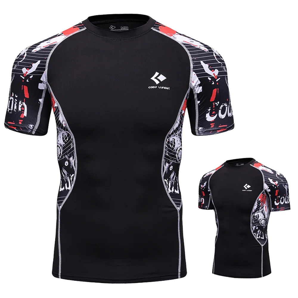 Cody Lundin Rash Guards BJJ T-shirt For Men Rashguard Grappling MMA Jiu Jitsu Shirts No Gi Sport Gym Shirt Boxing Fight Wear .