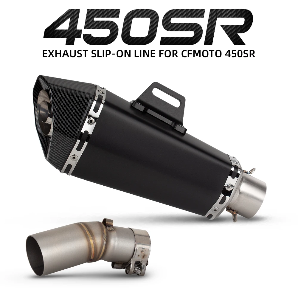 

450SS exhaust multi-color muffler with DB Killer For CFMOTO 450SR 450SS 450NK 450 SR/SS/NK 2022-2026 Motorcycle escape tailpipe