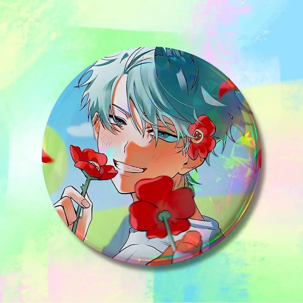 Round Cosplay A-Alien S-Stage Till Badges 25 32 44 58 75 mm Pin Bag Decor Fans Collect Friends Gifts Brooch Souvenir