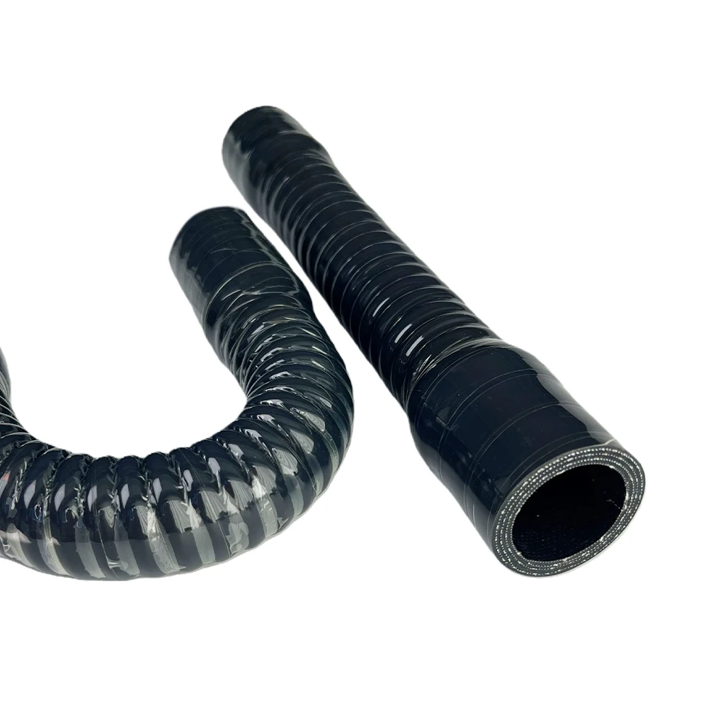 Black ID 16~90mm Built in steel wire Universal Silicone Flexible Hose Water Radiator Tube Car Air Intake Pipe Intercooler Tube