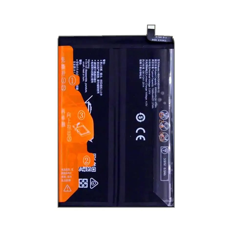 HB5470A3EHW-12 Mobile Phone Battery For Huawei Enjoy 60X Nova Y91 STG-LX1 STG-LX2 STG-AL00 7000mAh Real Capacity