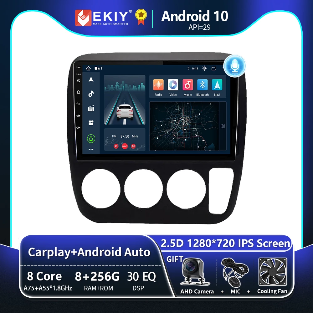 

EKIY T8 для Honda CRV CR-V 3 1997 1998 1999 2000 2001 беспроводной Android Авто CarPlay Автомагнитола мультимедийный видеоплеер Navi GPS No 2 Din DVD