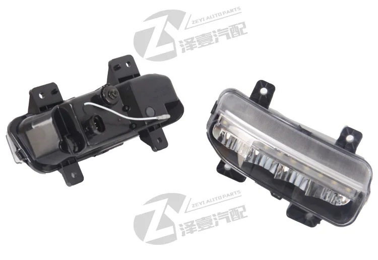 19 20 New Modified LED Front Bumper Fog Lamp Assembly Factory Made Fog Lamp Assembly with Daytime Running Lamp