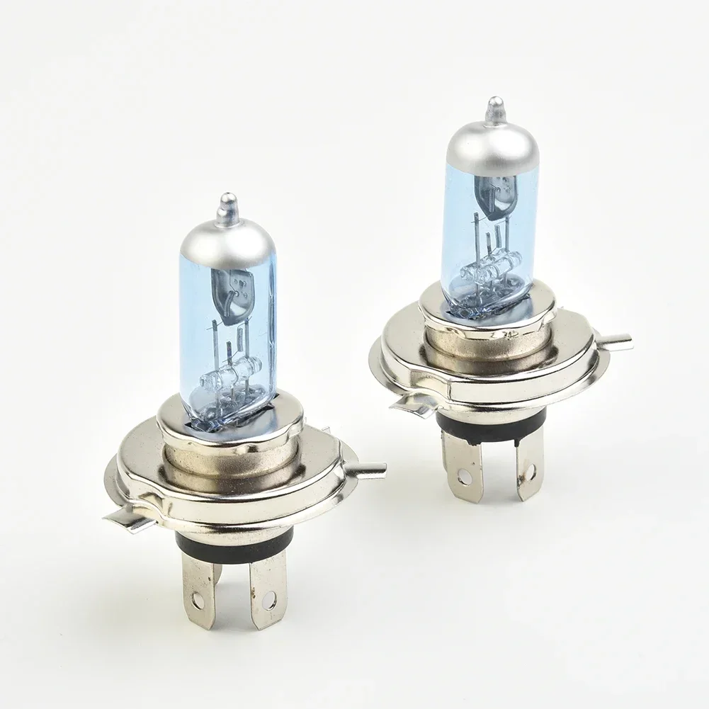 2x Car Xenon Gas Halogen Headlight Headlamp Lamp Bulbs  H4 100W 4500KBlue Shell  Automobiles Accessories Daytime Running Lights