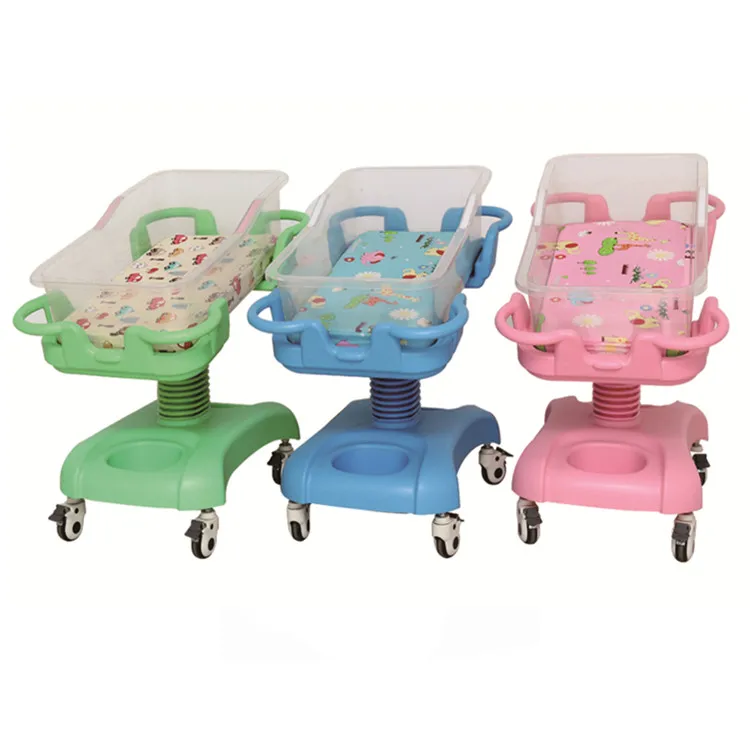 Wholesale Movable  ABS Adjustable Height  Hydraulic KIDS' Cribs Baby Bed with Wheel