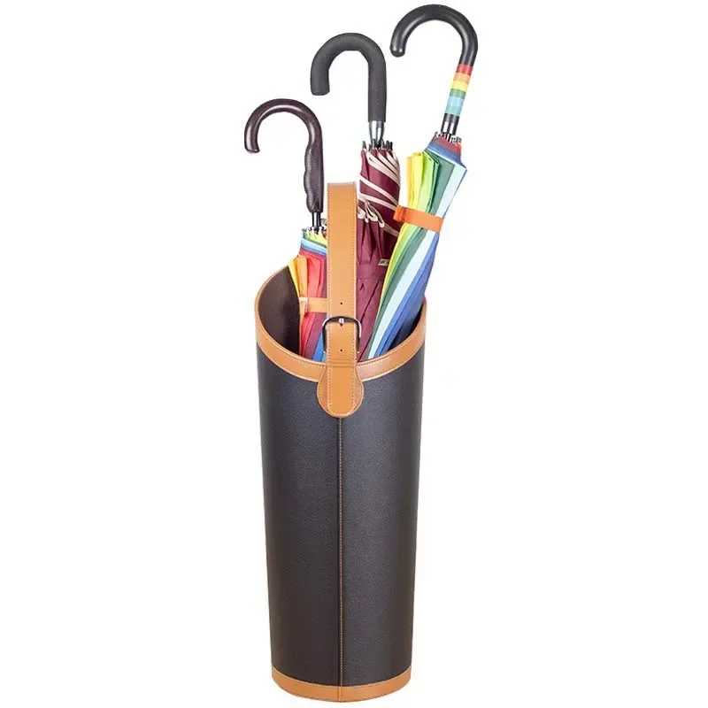

Home Entryway Modern Umbrella Holder Stand Bucket Stable Umbrella Holder Leather Nordic Paragueros Hogar Home Decor
