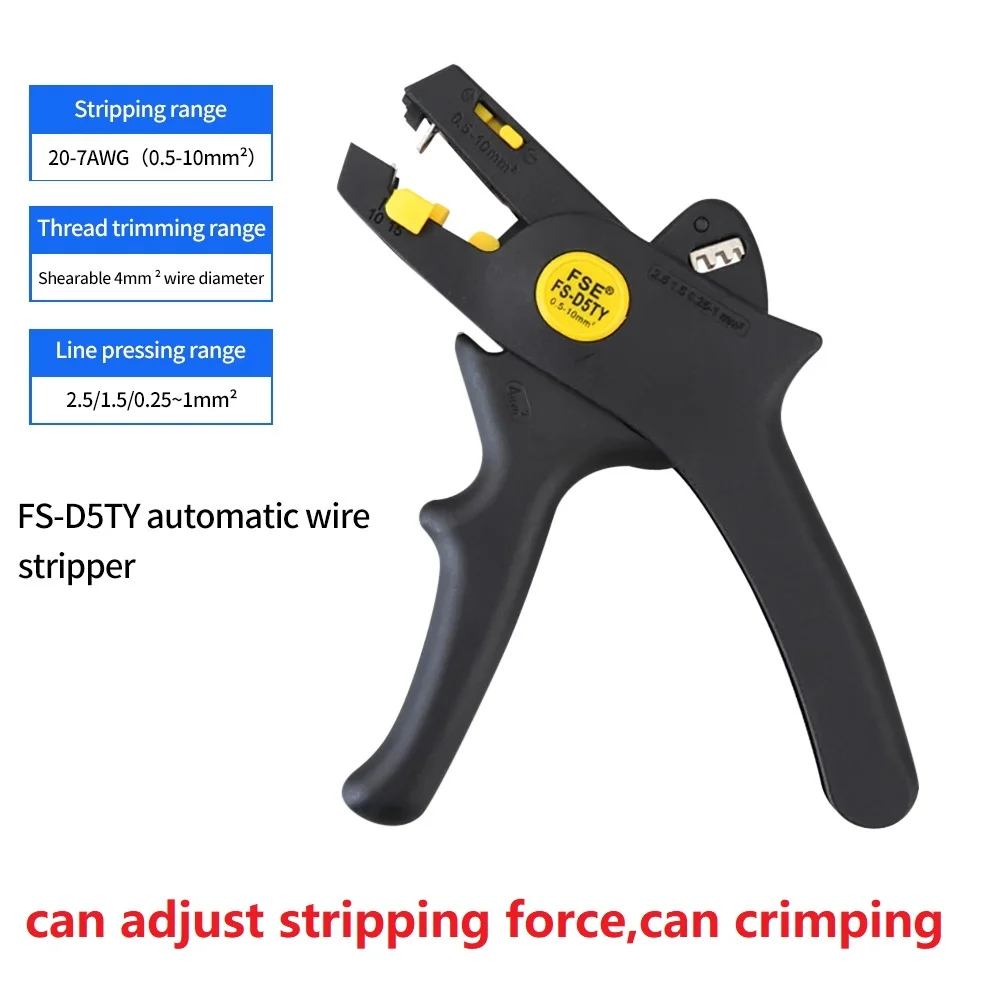 Multifunctionele Draad Stripper Tool Striptang Automatische Snijder Kabel Schaar D5 Multitool Verstelbare Precisie