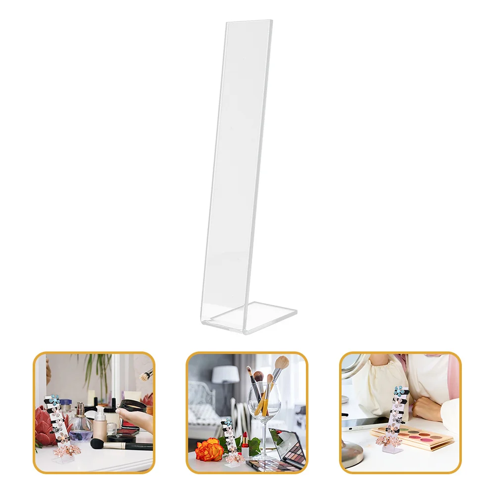 8Pcs Hairpin Holder Acrylic Hair Clip Stand Organizer L-Shaped Display for Room Fashion Hair Accessories Storage