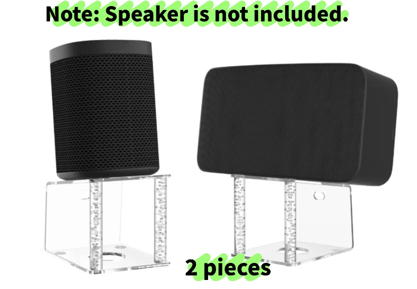 

New Transparent Acrylic Speaker Stand Bubble Base for Sonos One/Five/Play/Era100 Shockproof Anti-Vibration Desktop Holder