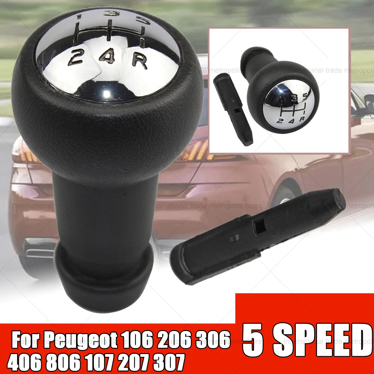 1 Pcs For Citroen C1 C3 C4 Peugeot 106 107 205 206 207 306 307 308 309 405 406 407 508 605 607 806 Gear Shift Knob