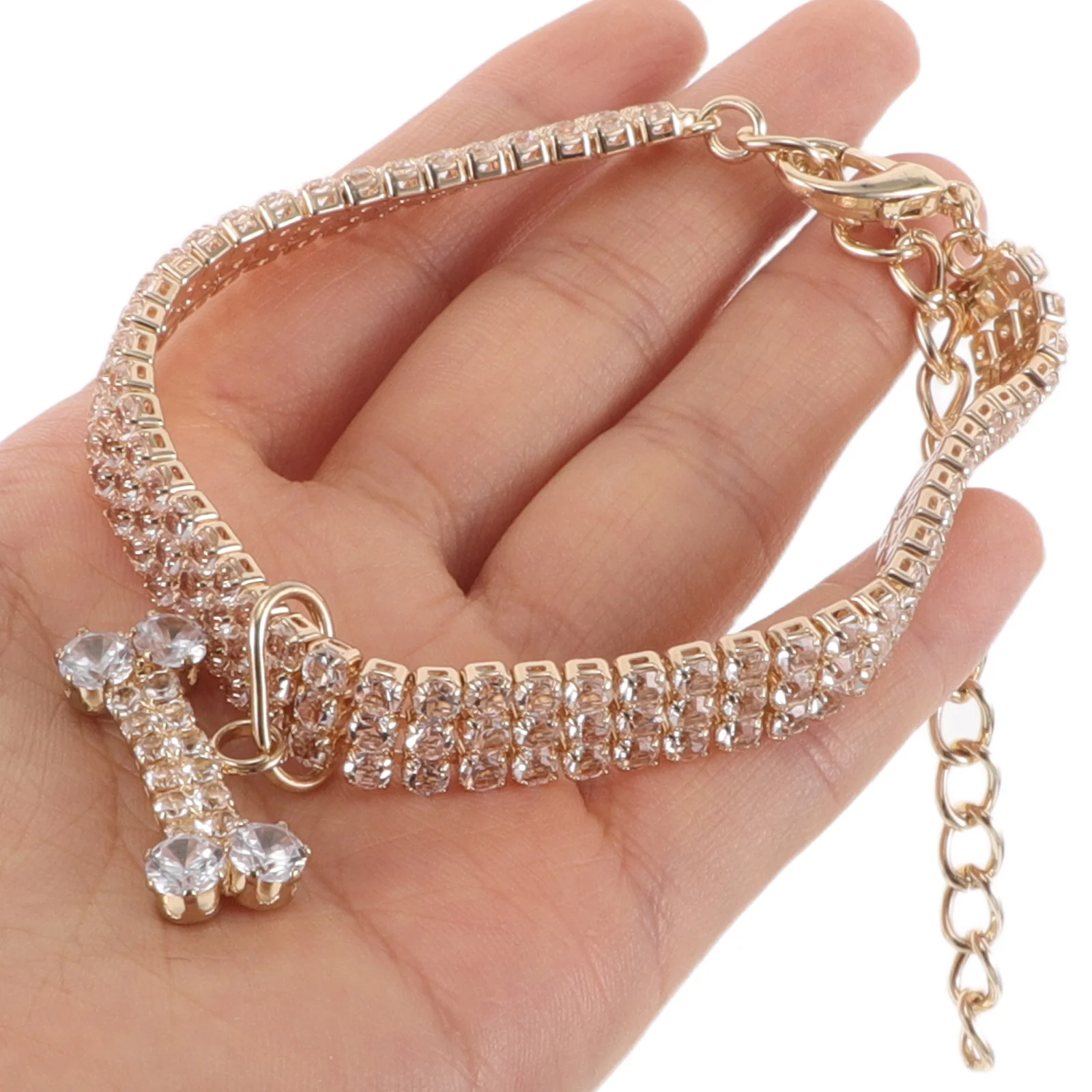 

3 Pcs Pet Collar Dog Chain Necklace Collars for Small Dogs Jewelry Fancy Leash Luxury