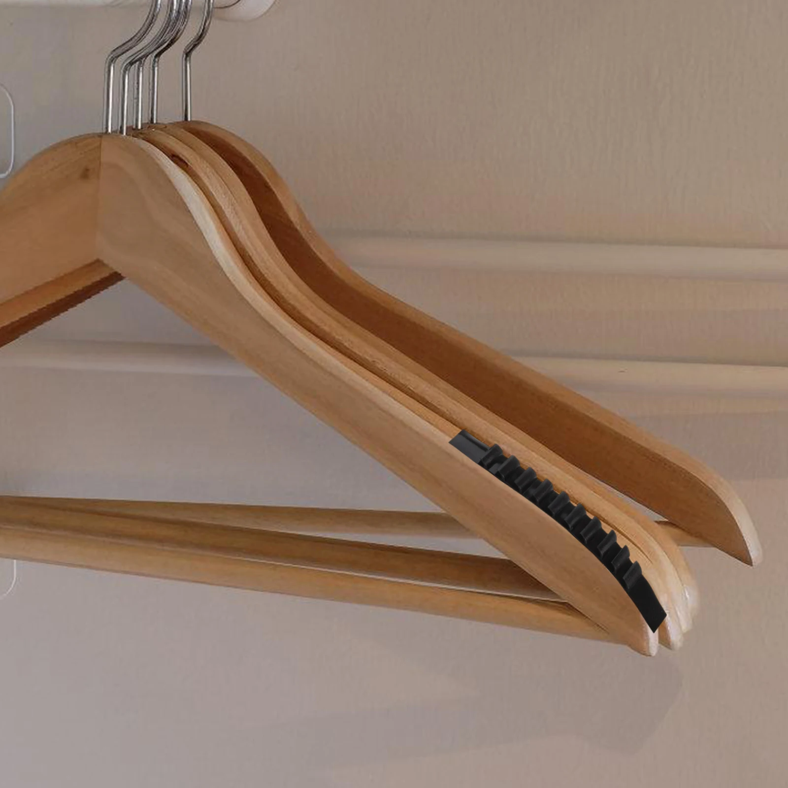 

100Pcs Non-Slip Hanger Grip Strips Silicone Material Easy to Stretch Suitable for Tank Tops Dresses Delicate Clothes