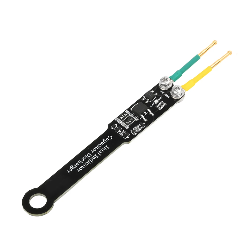 Capacitor Discharge Pen AC DC High Voltage Discharger Adjustable Probe Dual LED Light Safety Electrician Maintenance Tool 1000V