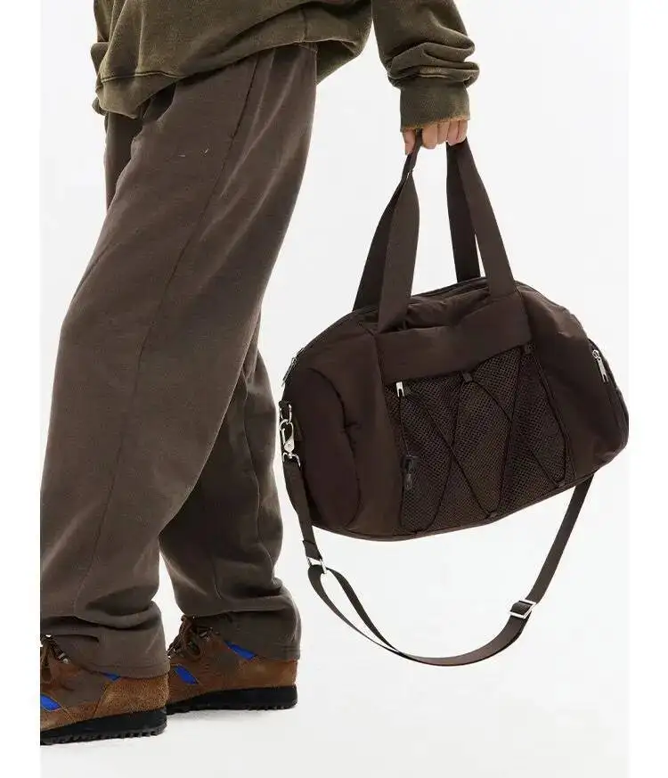 Bloom Haruku Aesthetic Fiess Tote Bag Women Sports Large Capacity Casual Handbag Female Portable Crossbody Bags 2025 New