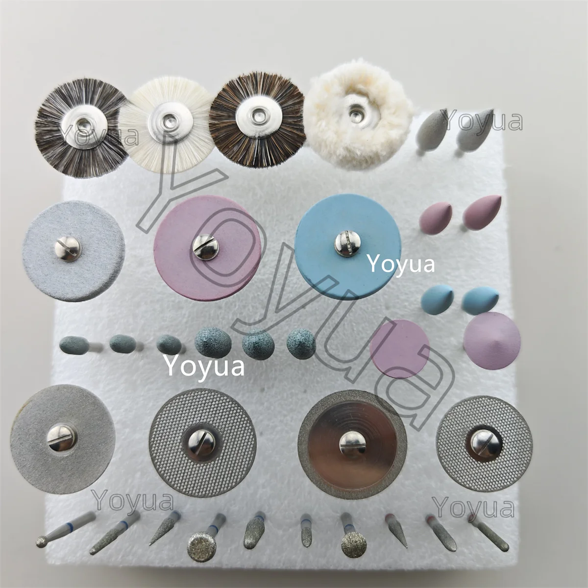 Dental Laboratory Ceramic and Porcelain Grinding Kit Popular HP Bur Set For Hard Materials Finshing and Polishing