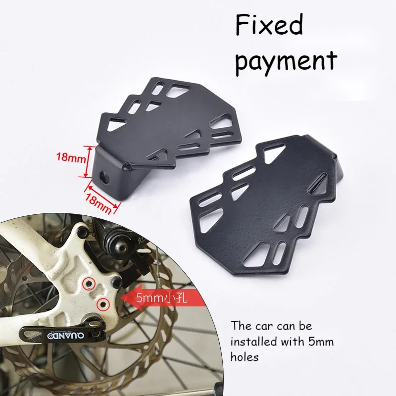 1pair Durable MTB Rear Seat Footrest Mounted on Back Wheel Bike Pedals Folding Footboard Cycling Accessories Non-slip Design