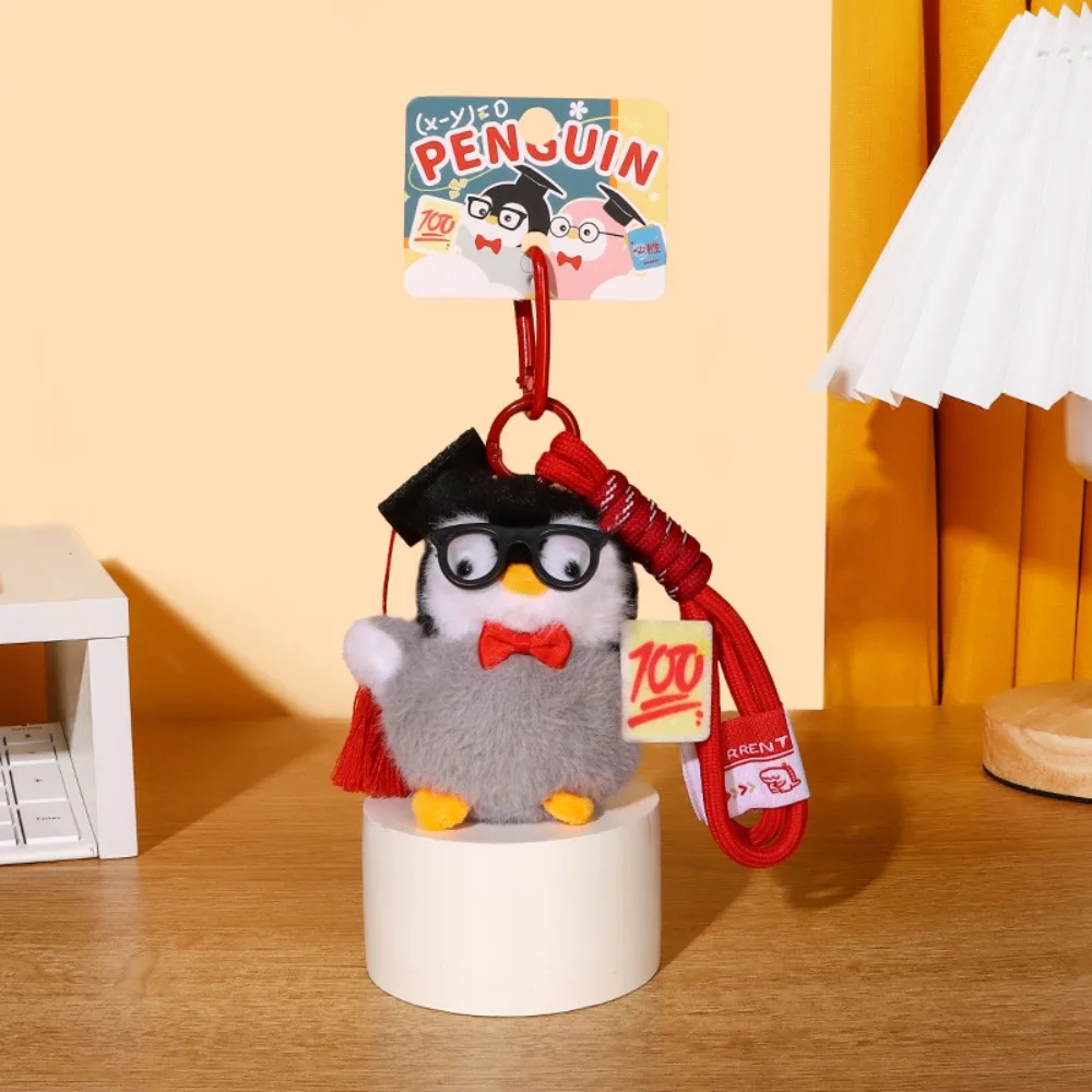 

PP Cotton Mini Penguin Plushie Doll Fluffy Collection Plush Penguin Keychain Hanging Soft Penguin Stuffed Toy Keychain