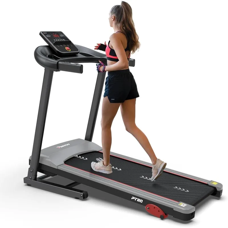 Home with Bluetooth Treadmill with 3 Level Incline,15 Pre Programs,Easy Assembly Compact Portable and Space Saving