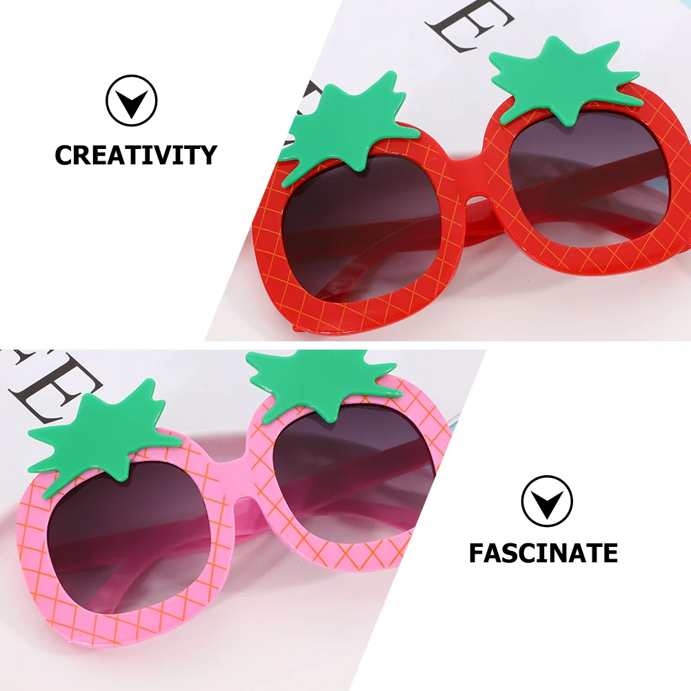 

3Pcs Cartoon Pineapple Sunglasses for Kids Baby Toddler Girl Funny Party Decorative Shades Beach Tropical Props Novelty Eyewear