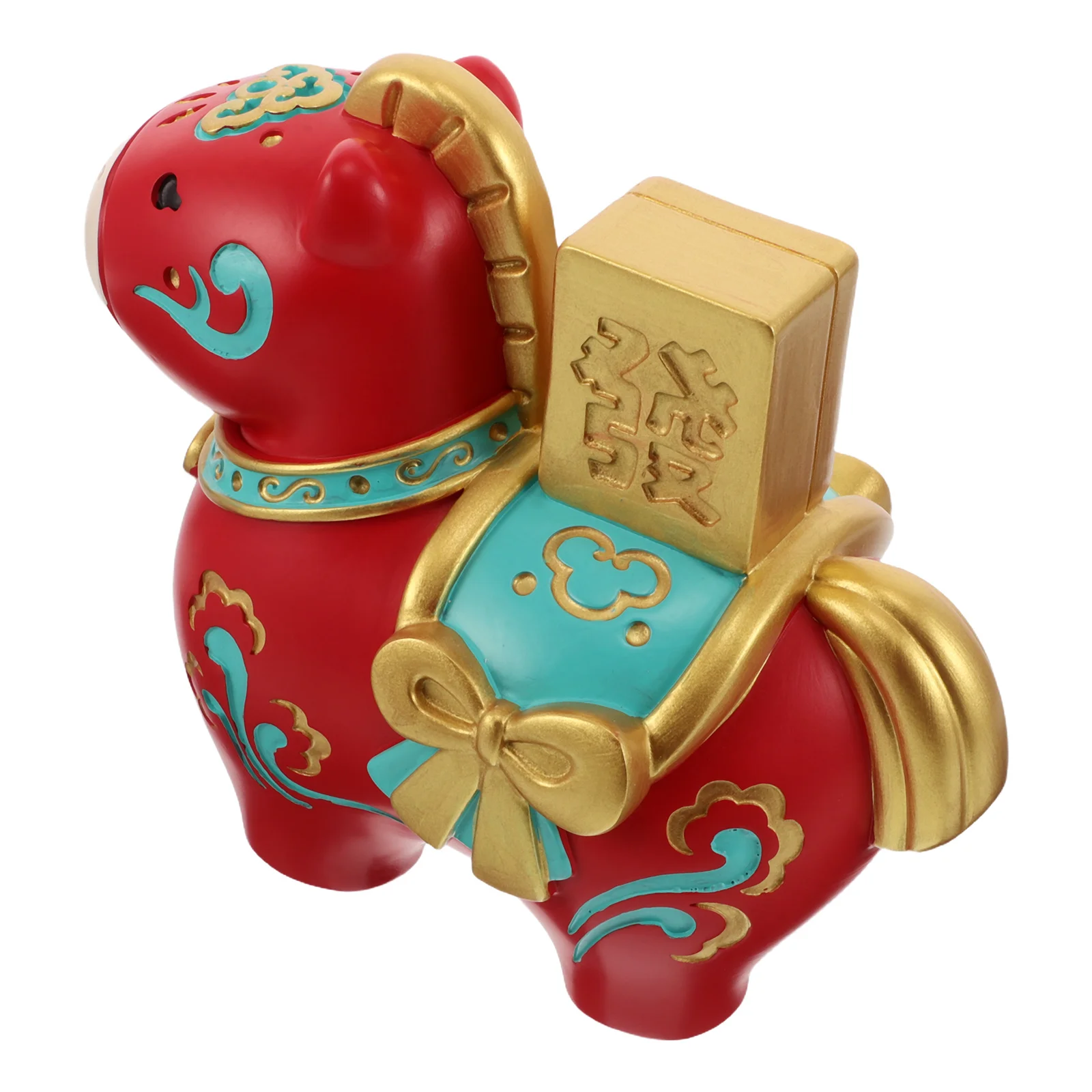 

Year of Horse Resin Piggy Bank 2026 Chinese New Year Feng Shui Coin Bank Money Saving Box Prosperity Zodiac Gift