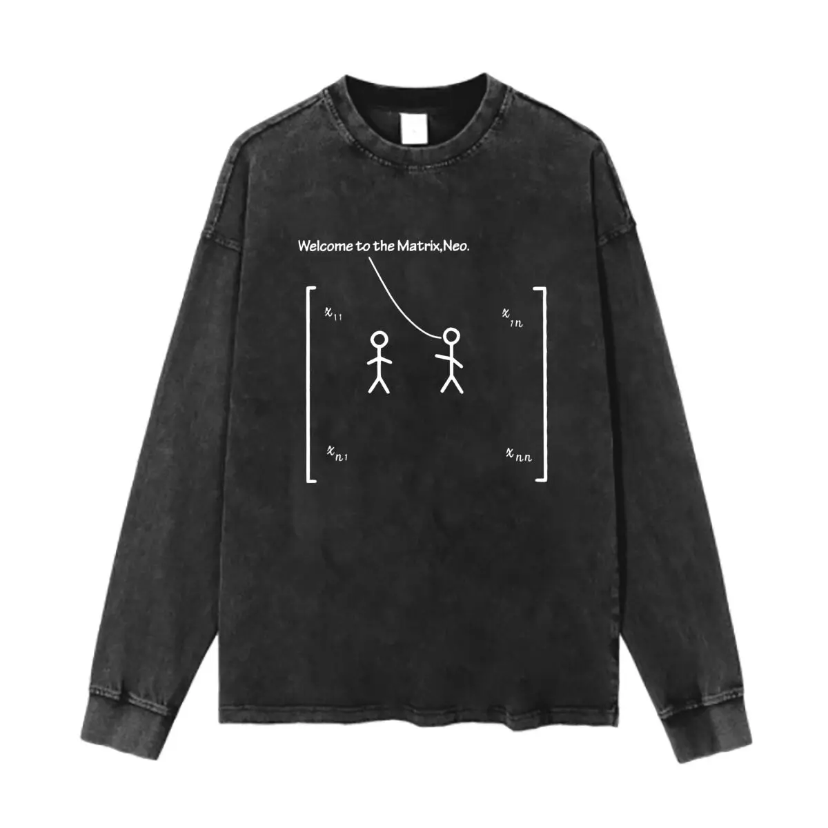 Matrix Math Art Diseño temático Retro Oversize Basic Otoño Sudadera con capucha Ropa deportiva Gimnasio Top Street W